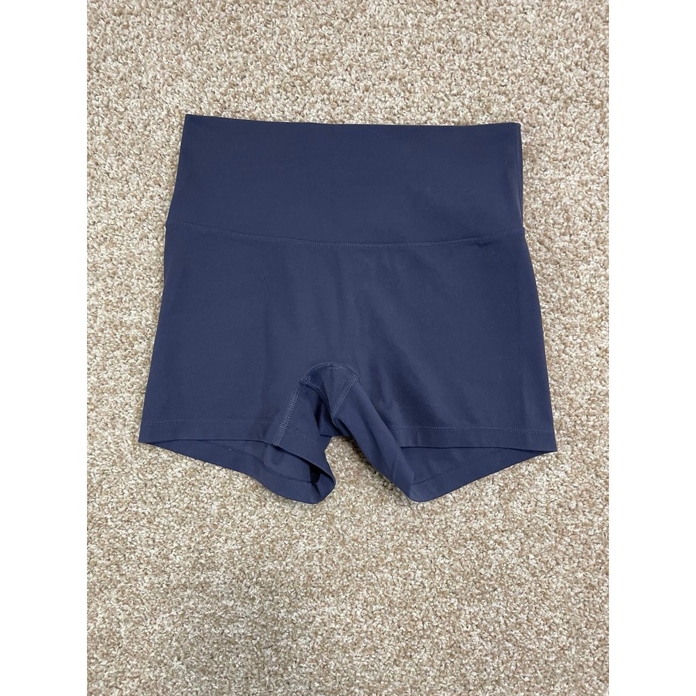 Women's Small‎ Blue biker style activewear Compression shorts